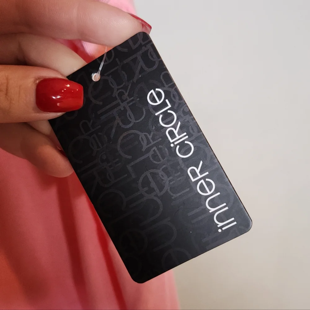 NWT Inner Circle 100% Cotton Pink Smocked Eyelet Sleeveless Top Size XL - Picture 5 of 15